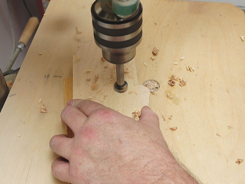 drilling the finger hole